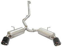 Load image into Gallery viewer, aFe Takeda Exhaust Axle-Back 13-15 Scion FRS / Subaru BRZ 304SS Carbon Fiber Dual Tips Exhaust - 49-36023-C