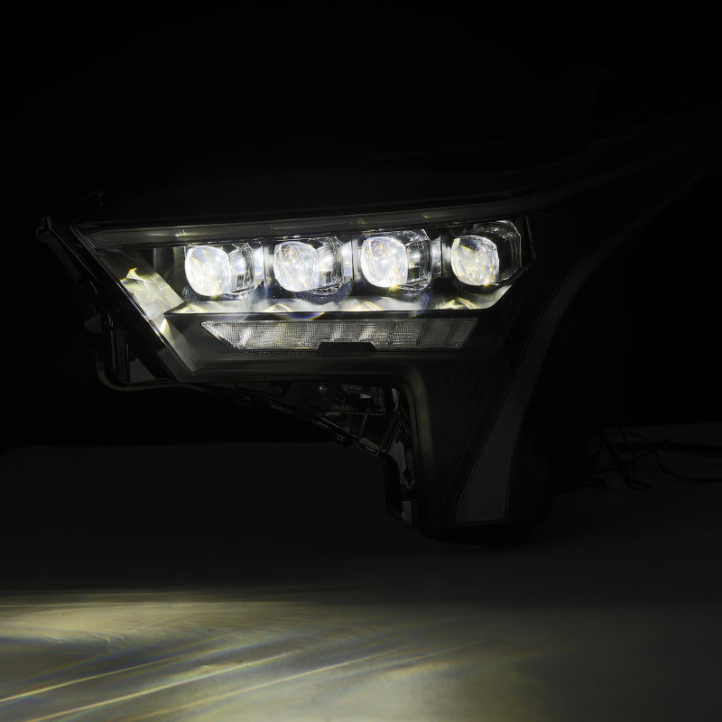 AlphaRex 22-23 Toyota Tundra NOVA-Series Headlights Black w/Amber DRL - Req 810029 OR 810030 - 880872