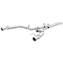Load image into Gallery viewer, MagnaFlow Cat Back, SS, 2.5in, Competition, Dual Split Polished 4.5in Tips 2015 Ford Mustang V6 3.7L - 19099
