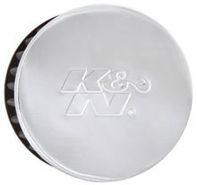 Load image into Gallery viewer, K&amp;N 1.5in Flange ID x 3in OD x 2.5in H Chrome Finish Rubber Base Crankcase Vent Filter - 62-1460