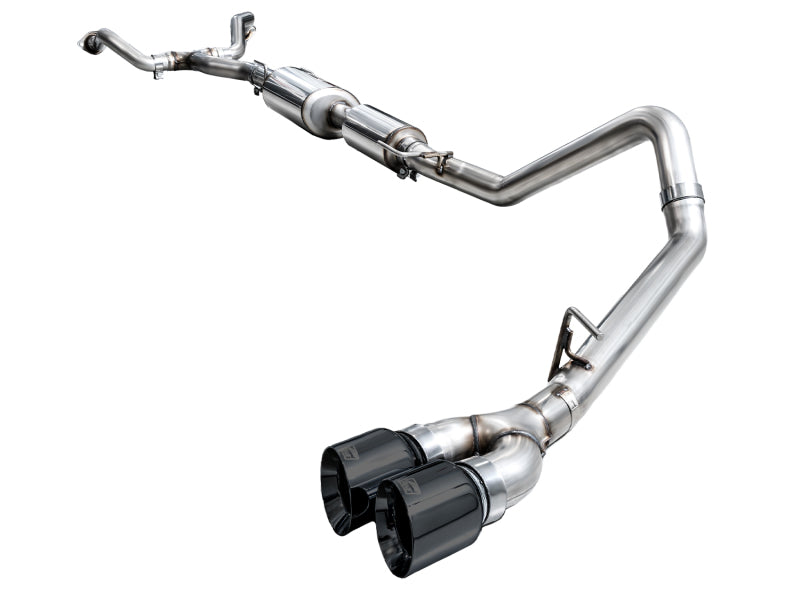 AWE Tuning 0FG Exhaust for 3rd Gen Toyota Tundra - Dual Diamond Black Tips - 3015-33063