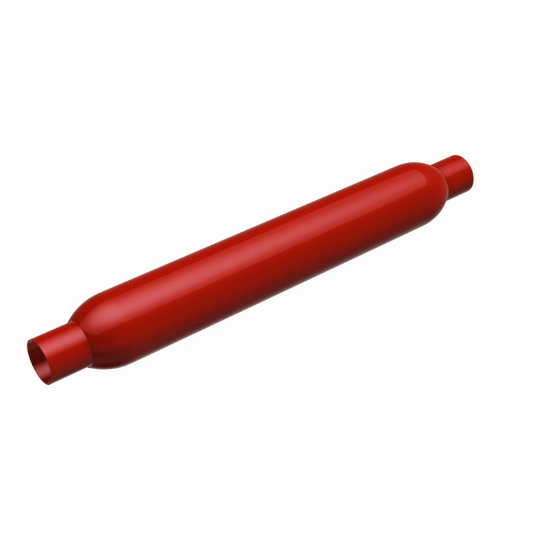 MagnaFlow Muffler Red Pack Series Glasspack 3.5in Rd 22in Body Length 2.25in/2.25in Inlet/Outlet - 13135