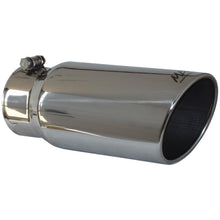 Load image into Gallery viewer, MBRP Universal Tip 5 O.D. Angled Rolled End 4 inlet 12 length - T5051