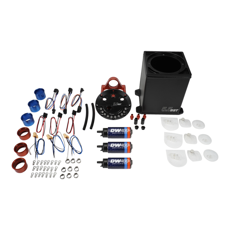 DeatschWerks 5.5L Modular Surge Tank Includes 3 DW400 Fuel Pumps - 6-401-55ST