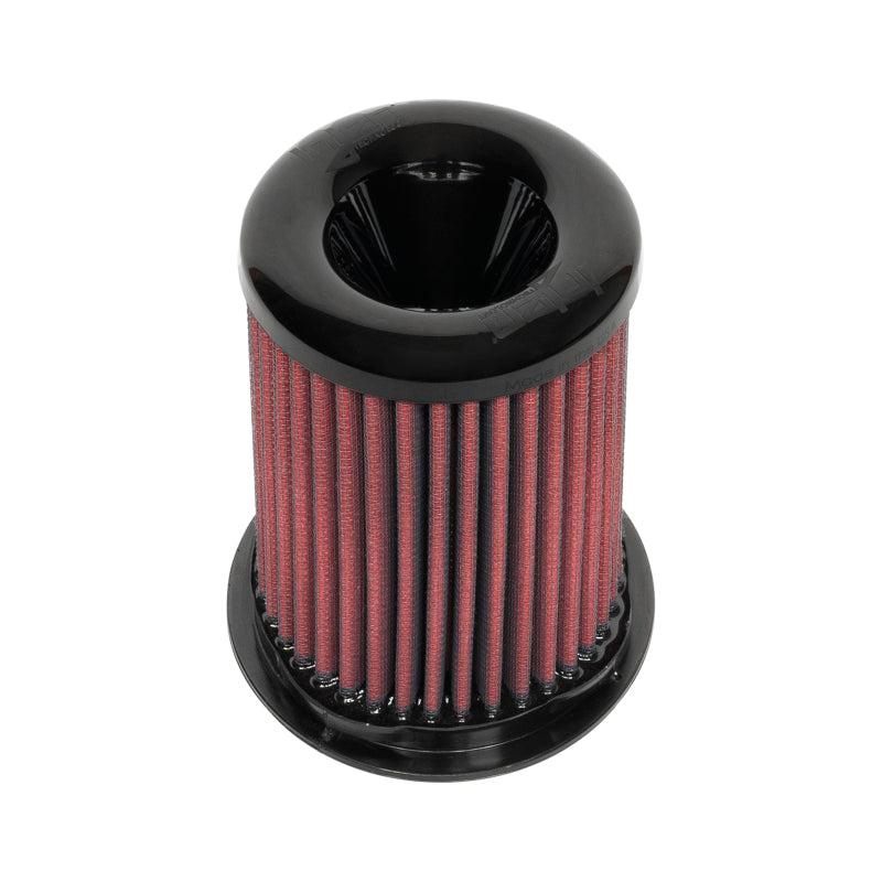 Injen 8-Layer Oiled Cotton Gauze Air Filter w/ Twist Lock - 3.5in ID / 5.5in Base / 6.3in H - X-1135-BR
