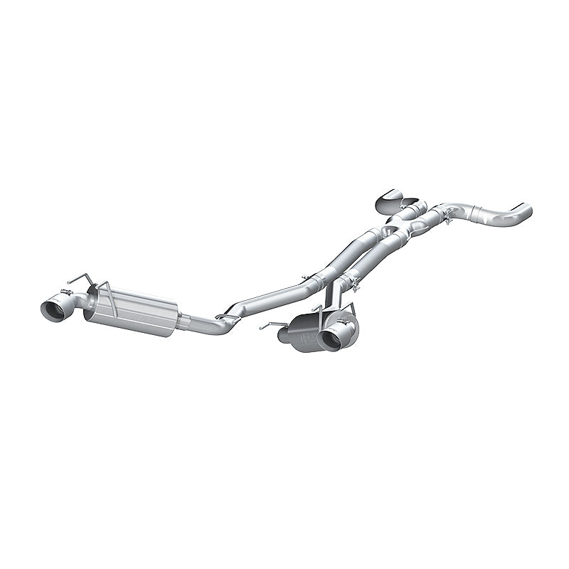 MBRP 2010 Chev Camaro V6 3.6L Dual Cat Back Round Tips  (11 Conv. MUST purchase mbrpAD1710) - S7020304