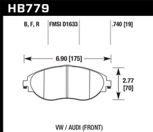 Load image into Gallery viewer, Hawk 2016 Audi S3 DTC-60 Front Brake Pads - HB779G.740