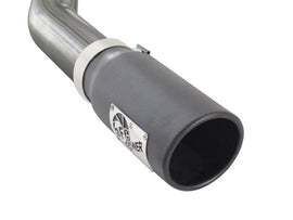 aFe MACHForce XP Exhausts Cat-Back SS 409 EXH Wrinkle Black CB Ford F-150 11-12 V6-3.5L (tt)