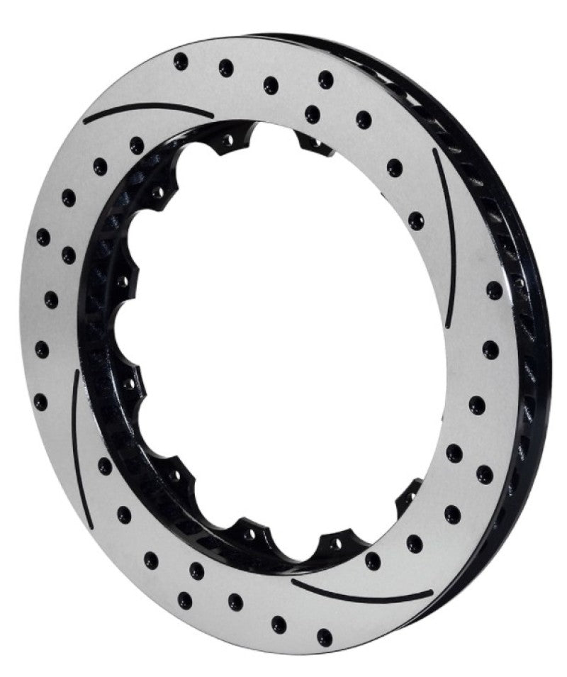 Wilwood Rotor-SV-SRP 72 Iron-LH-BLK-Drill 14.00 x 1.25 - 12 on 8.75in - 160-8397-BK