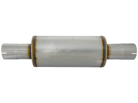 aFe ATLAS Muffler 3-1/2 IN ID Center/Center x 7 IN Dia. X 16 IN L - Round Body