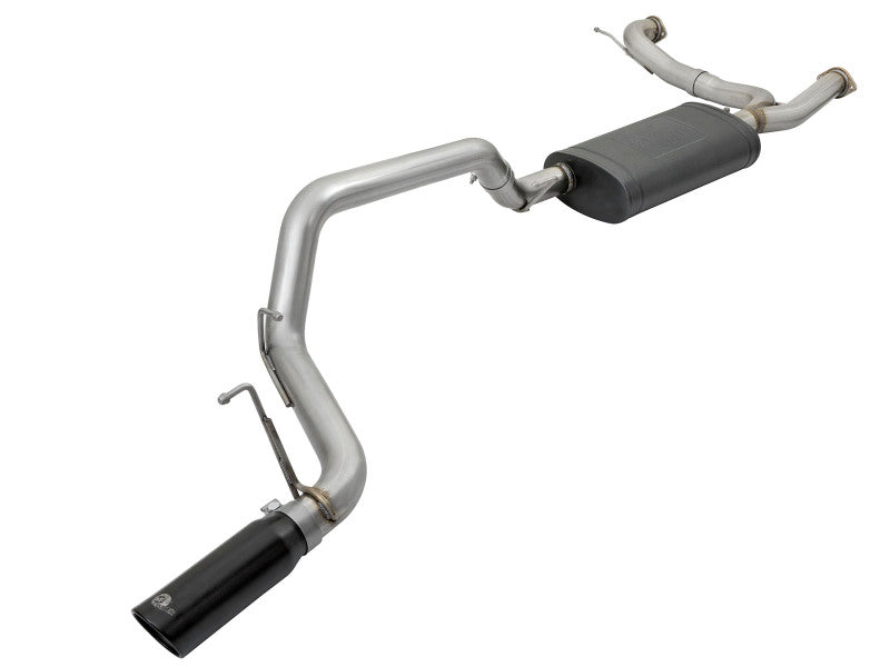 aFe MACHForce XP 3in 304 SS Cat-Back Exhausts w/ Black Tips 10-17 Nissan Patrol (Y62) V8-5.6L - 49-36114-B