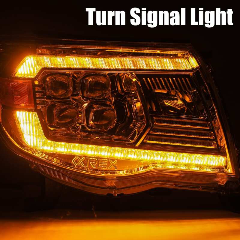 AlphaRex 05-11 Toyota Tacoma NOVA LED Projector Headlights Plank Style Black w/Activ Light/DRL - 880742