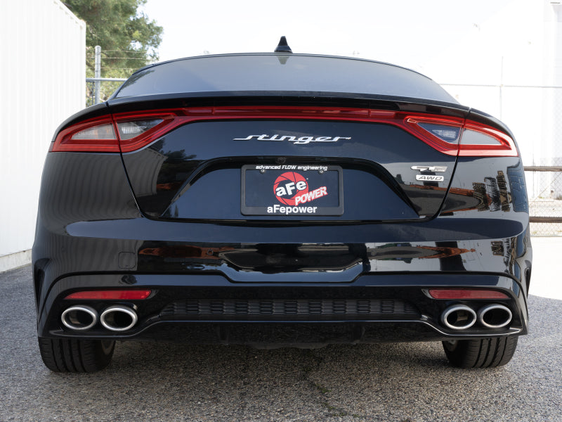 aFe Gemini XV 3in to Dual 2-1/2in 304 SS Cat-Back Exhaust w/ Cut-Out 18-21 Kia Stinger L4-2.0L (t) - 49-37034
