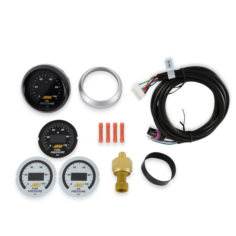AEM 52mm Pressure (Oil or Fuel) Digital Gauge - 30-4401