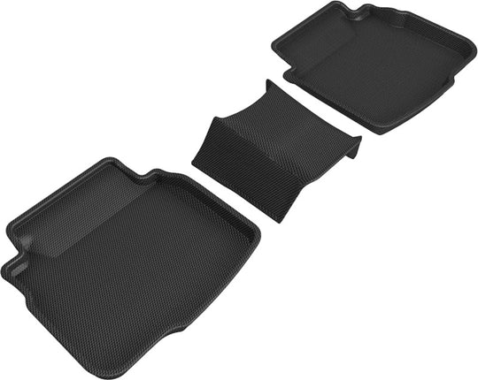 3D MAXpider Custom Fit Kagu Floor Mat For 20-22 Subaru Legacy / Outback - 2nd Row (Black) - L1SB02821509