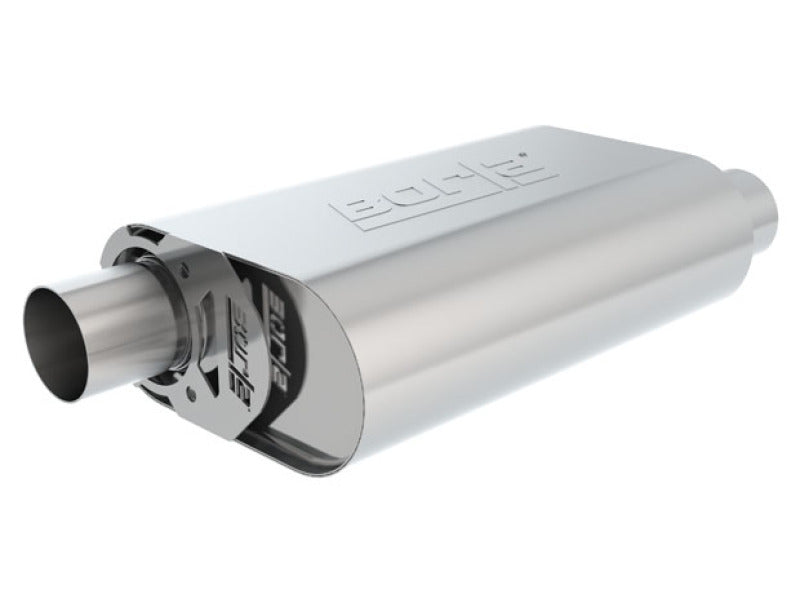 Borla CrateMuffler 2.25in Offset-In/Offset-Out in S-Typein Stock Sbf 289/302/351 - 400834