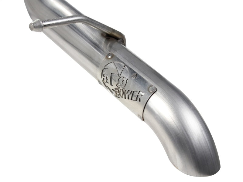 aFe MACHForce XP Exhaust Cat-Back 2.5in SS-409 Hi-Tuck 12-14 Jeep Wrangler Unlimited V6 3.6L 4Dr - 49-46231