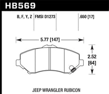 Load image into Gallery viewer, Hawk LTS Street Brake Pads - HB569Y.650