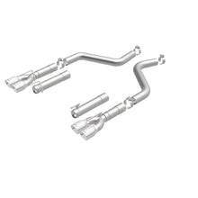 Load image into Gallery viewer, MagnaFlow Axle-Back, SS, 3in, Quad Split Rear 3.5 Tips 2015 Dodge Challenger incl SRT Hellcat - 19206