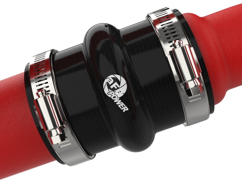 aFe BladeRunner Aluminum Hot and Cold Charge Pipe Kit Red Ford F-150 24-26 V6-2.7L (tt) - 46-20784-R