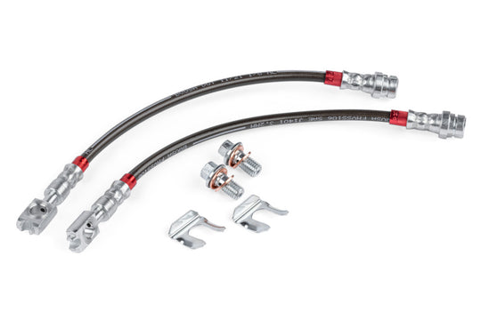 APR 15-24 Volkswagen GTI/19-24 Volkswagen Jetta Braided Stainless Steel Brake Line Set - Rear - BRK00053