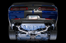 Load image into Gallery viewer, AWE Tuning 2015+ Dodge Challenger 6.4L/6.2L SC Track Edition Exhaust - Quad Diamond Black Tips - 3015-43144