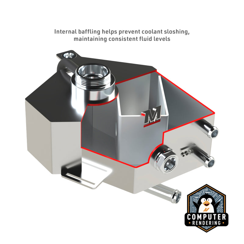 Mishimoto 2014+ Ford Fiesta ST Aluminum Coolant Expansion Tank - Polished - MMRT-FIST-14E