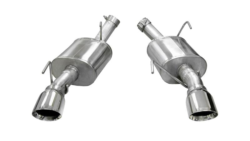 Corsa 2005-2010 Ford Mustang Shelby GT500 5.4L V8 Polished Xtreme Axle-Back Exhaust - 14314