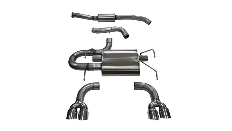 Corsa 2008-2014 Subaru Impreza Hatchback STI 2.5L Turbo Manual Polished Sport Cat-Back Exhaust - 14862
