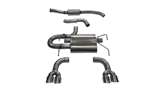 Corsa 2008-2014 Subaru Impreza Hatchback STI 2.5L Turbo Manual Polished Sport Cat-Back Exhaust - 14862