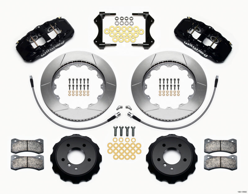 Wilwood AERO6 Front Hat Kit 14.00 2007-2011 BMW E90 Series w/Lines - 140-13582