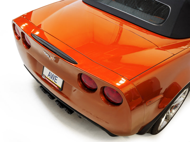 AWE Tuning 05-07 C6 Chevrolet Corvette 6.0L Touring Edition Axle-Back Exhaust w/ Diamond Black Tips - 3015-43660