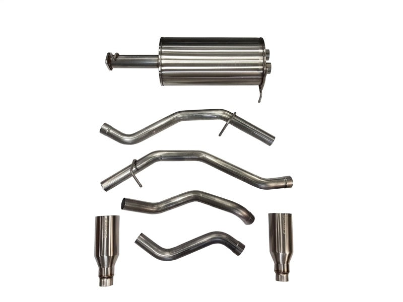 Corsa 19-24 Ram 1500 5.7L Crew Cab w/ 57in or 76in Bed Cat-Back Dual Rr Exit 5in Satin Polished Tips - 21035