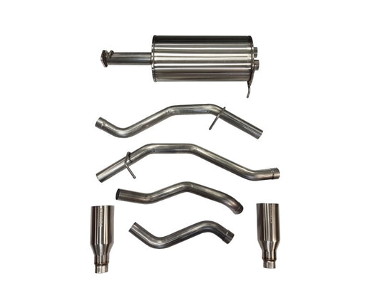 Corsa 19-24 Ram 1500 5.7L Crew Cab w/ 57in or 76in Bed Cat-Back Dual Rr Exit 5in Satin Polished Tips - 21035