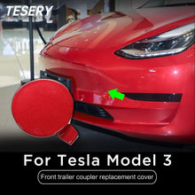 Load image into Gallery viewer, Front Bumper Tow Hole Tow Hitch Cover OEM for Tesla Model 3