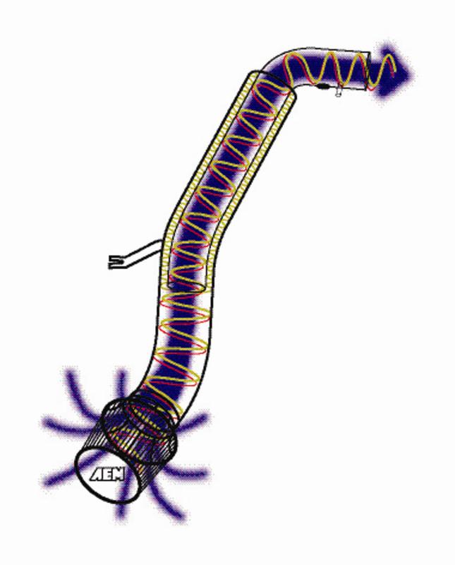 AEM 03-05 Honda Accord V6 Silver V2 Intake - 24-6110C