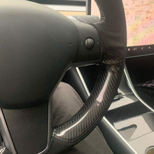Load image into Gallery viewer, Genuine Leather Steering Wheel Cover for Tesla Model 3 / Model Y