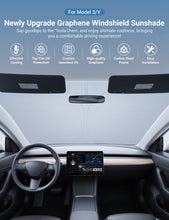 Load image into Gallery viewer, Graphene Front Windshield Sunshade for Model 3 Highland / Model Y Juniper
