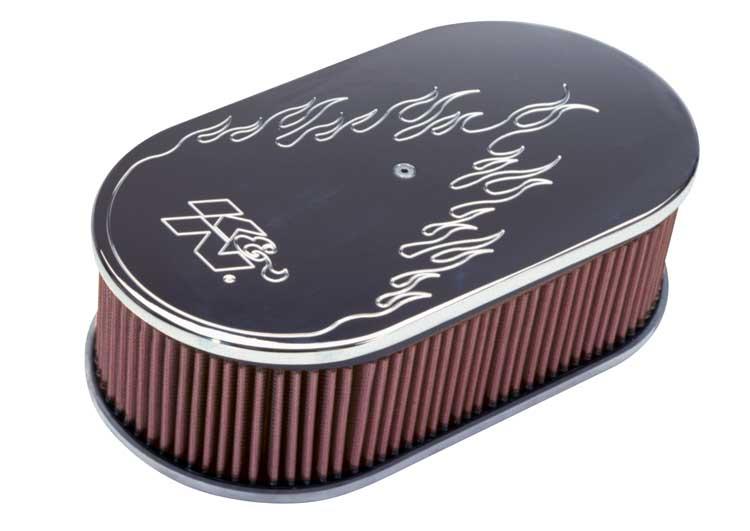 K&N Small Oval Electric Design 2in h - 66-1570