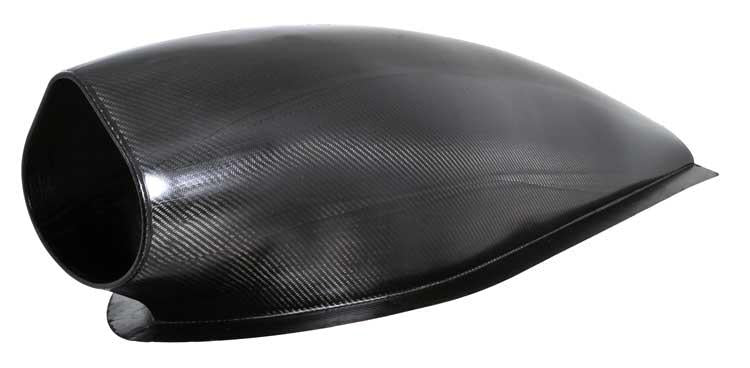 K&N Universal Carbon Fiber Filter 6in Flange / 7-1/2in OD-B / 5-1/8in OD-T / 5in H - RP-2960