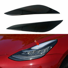 Load image into Gallery viewer, Headlight eyelid trimming eyebrow stickers suitable for Tesla Model 3 （2017-2021）