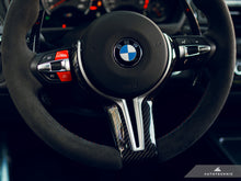 Load image into Gallery viewer, AutoTecknic Carbon Fiber Steering Wheel Trim Cover - BMW F-Chassis M Vehicles