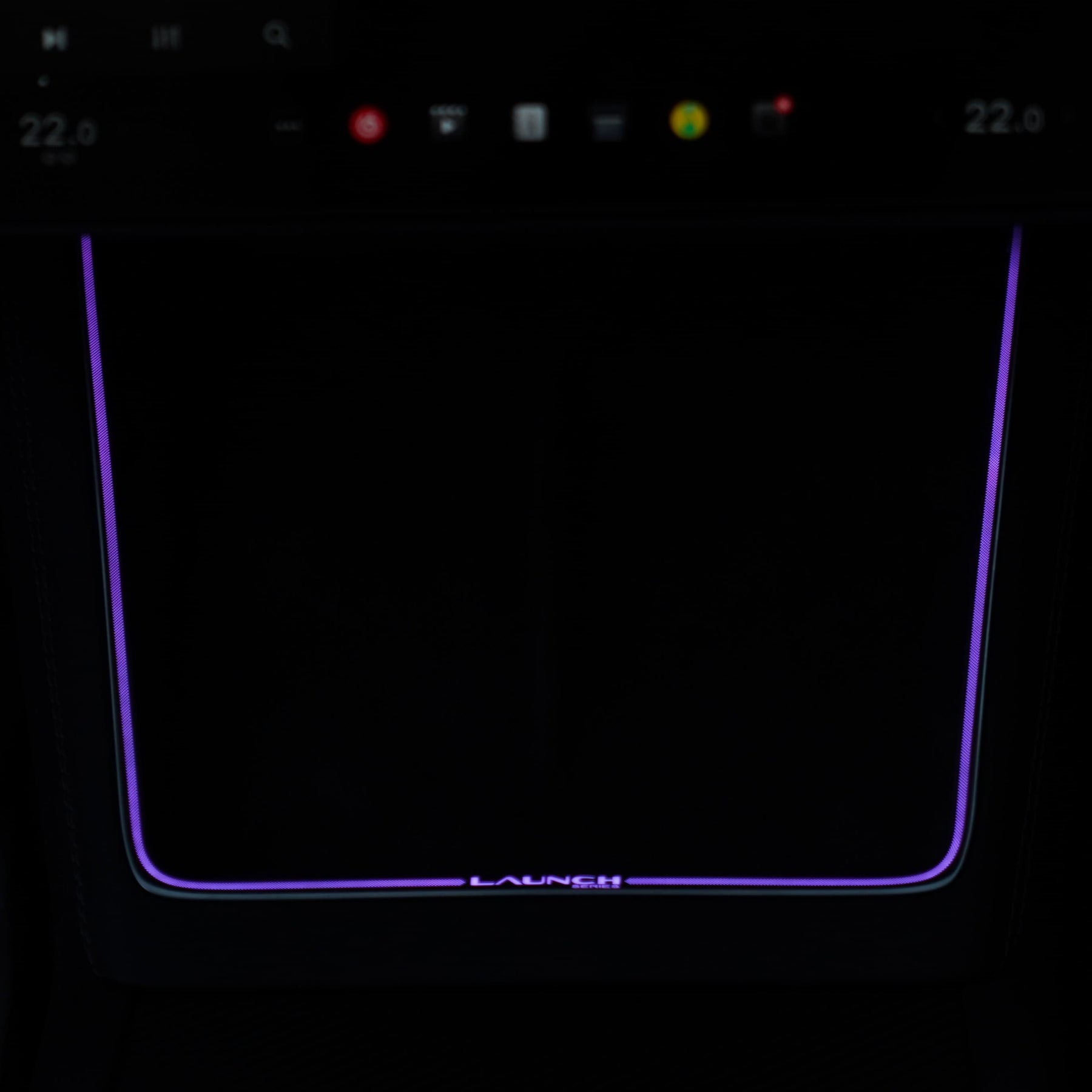 Laser-Carved Ambient Light for Model Y Juniper / YL Wireless Charging Port | TESERY