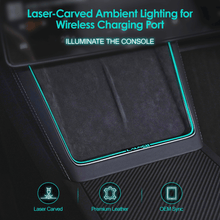 Load image into Gallery viewer, Laser-Carved Ambient Light for Model Y Juniper Wireless Charging Port | TESERY