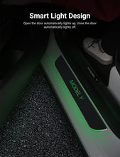 Load image into Gallery viewer, LED Colorful Lights Illuminated Door Sills for Tesla Model Y/3/S/X