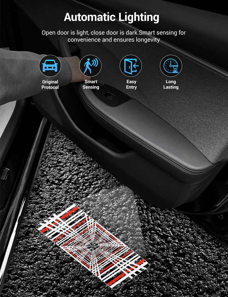 LED Door Projector Puddle Lights for Model 3 Highland / Y Juniper