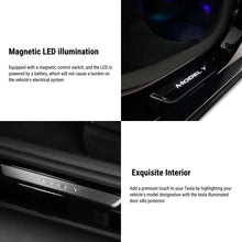 Load image into Gallery viewer, LED illuminated Welcome Pedal Door Sill Protector for Model Y / 3 | TESERY