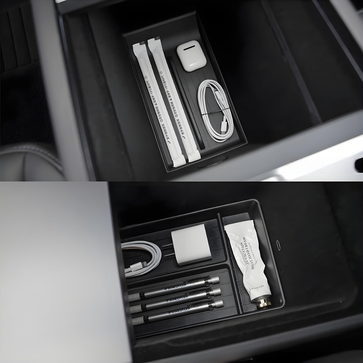 Lower Center Console Storage Organizer for Model Y Juniper& Model YL 2026+