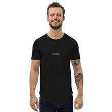 Load image into Gallery viewer, Valvetronic Men&#39;s Curved Hem T-Shirt white text