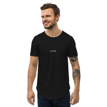 Load image into Gallery viewer, Valvetronic Men&#39;s Curved Hem T-Shirt white text